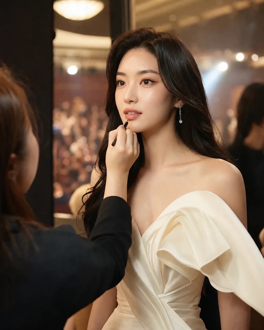 자연스러운 피부 결을 보여주는 코스메틱 에디토리얼