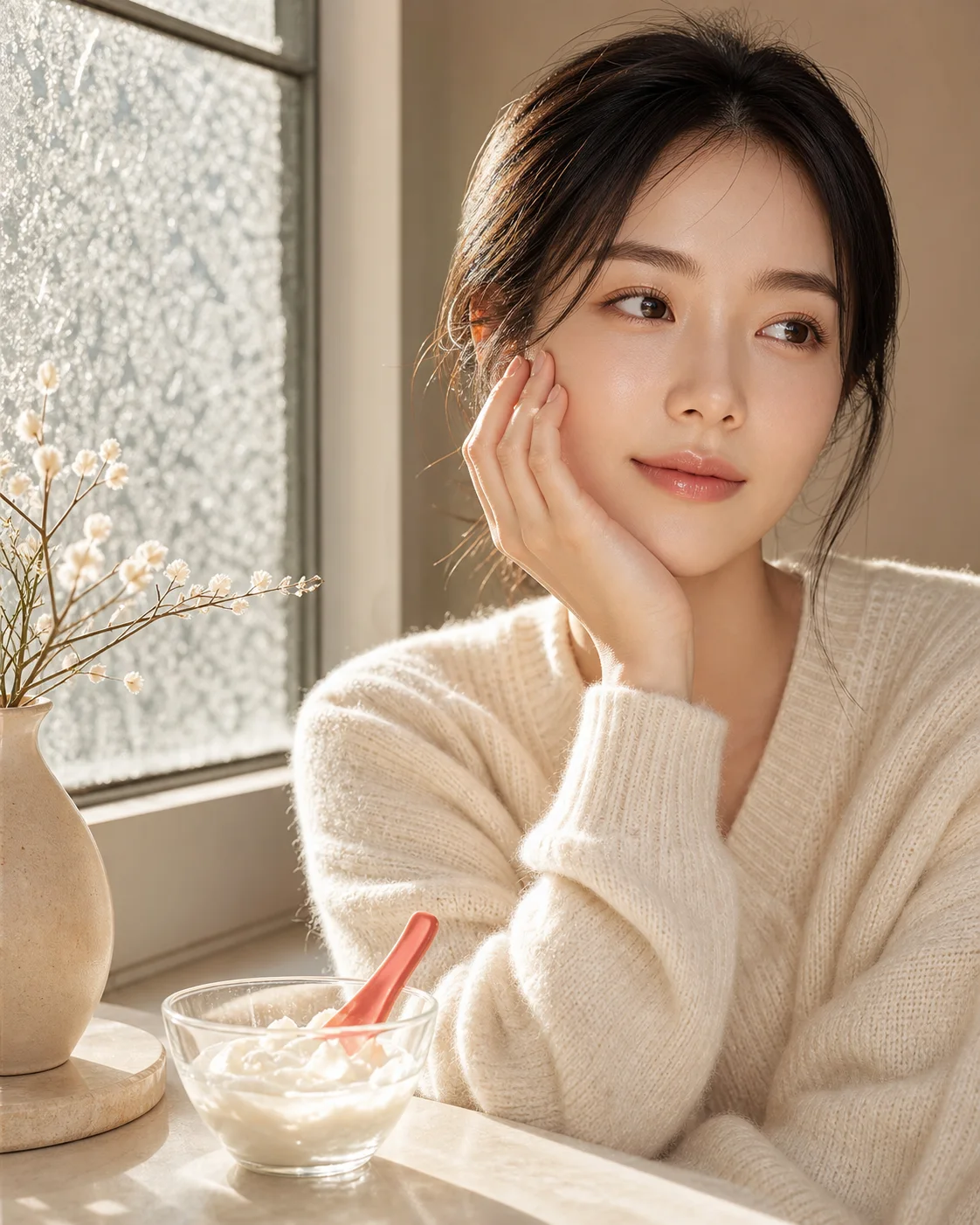 따뜻한 자연광 속 LHALALA PEEL BASIC과 ULTRA
